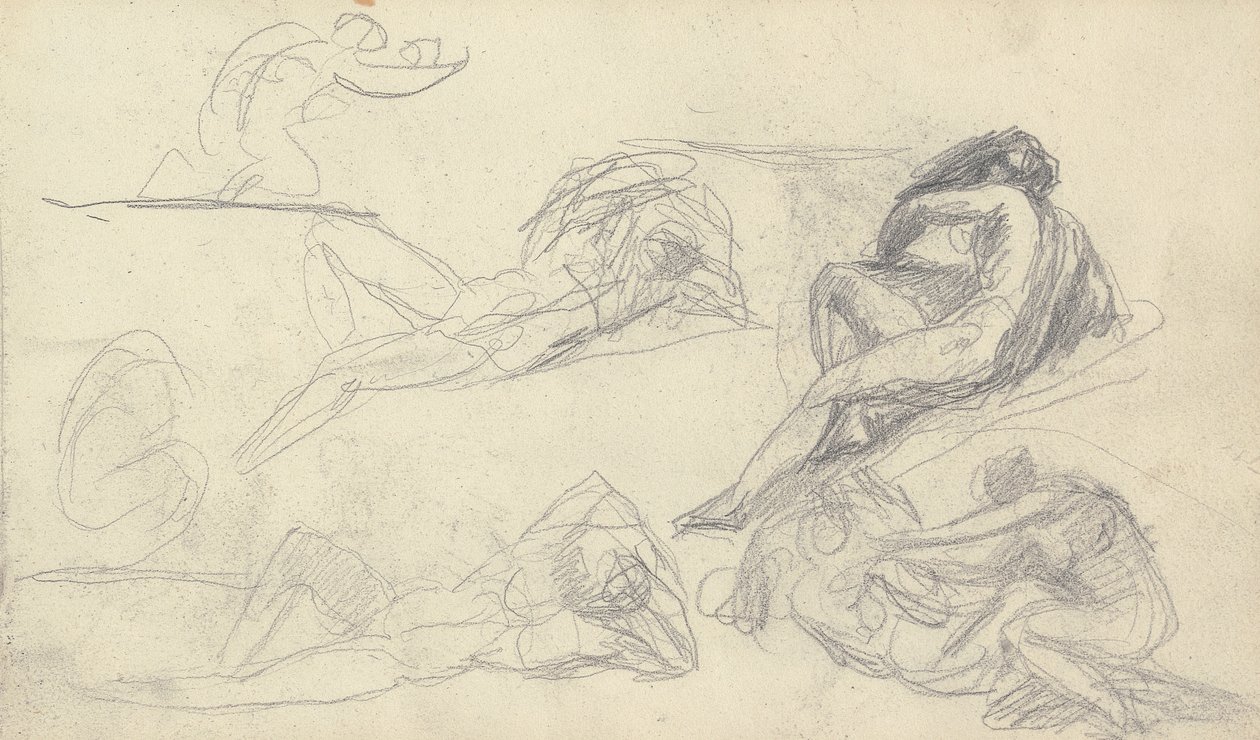 Skissbok Ritning av George Romney