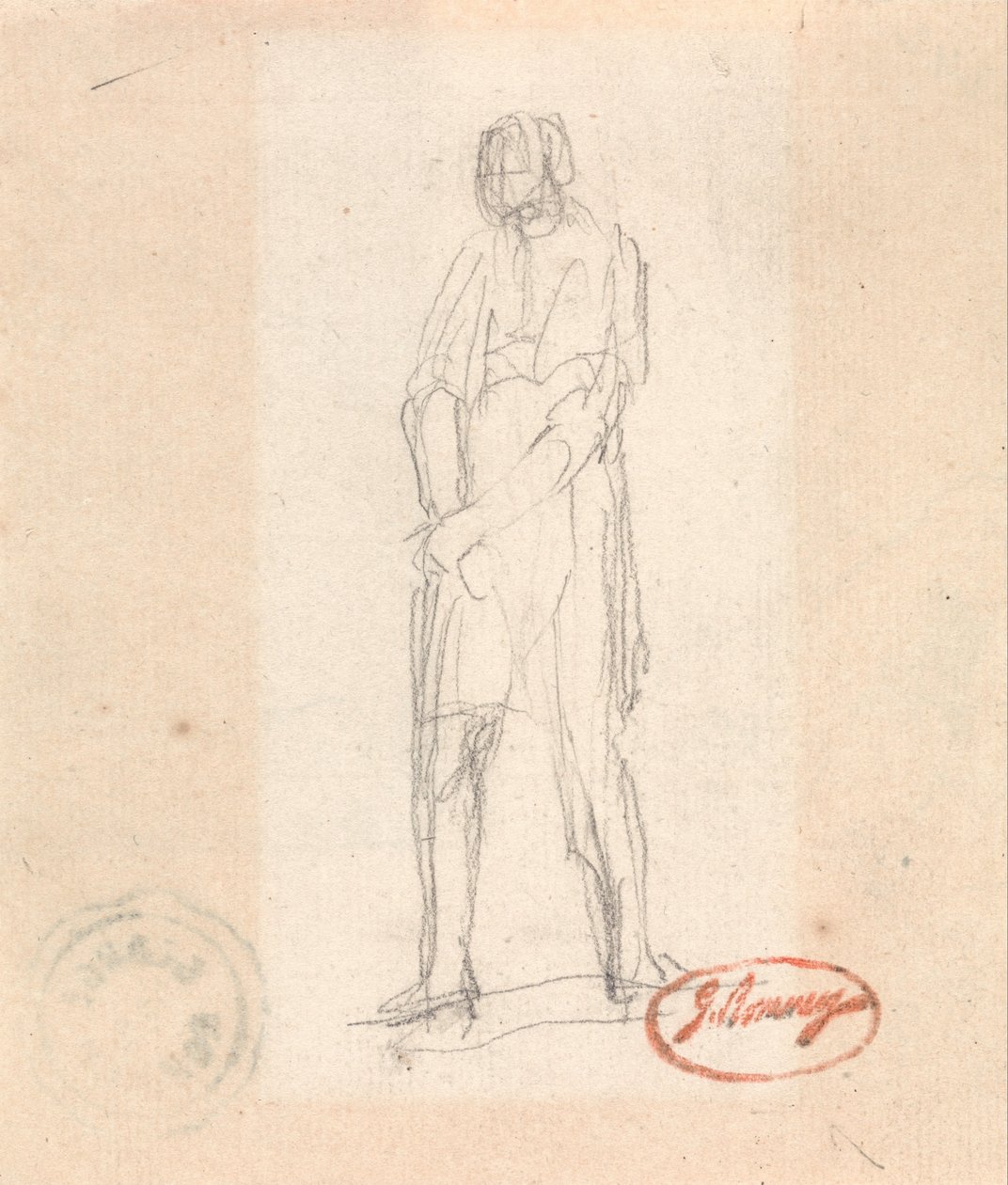 Stående figur av George Romney