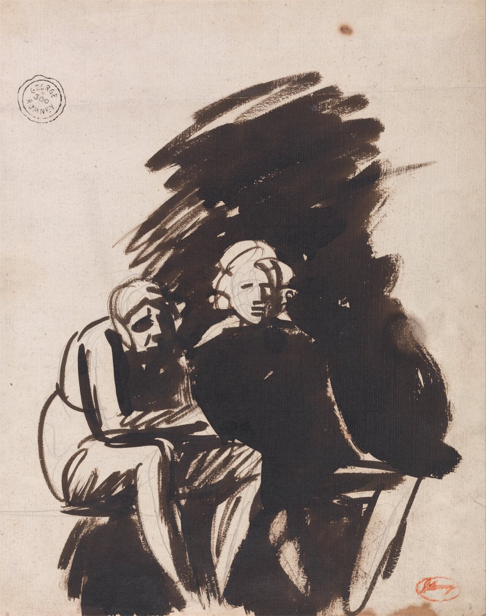 De två vännerna av George Romney