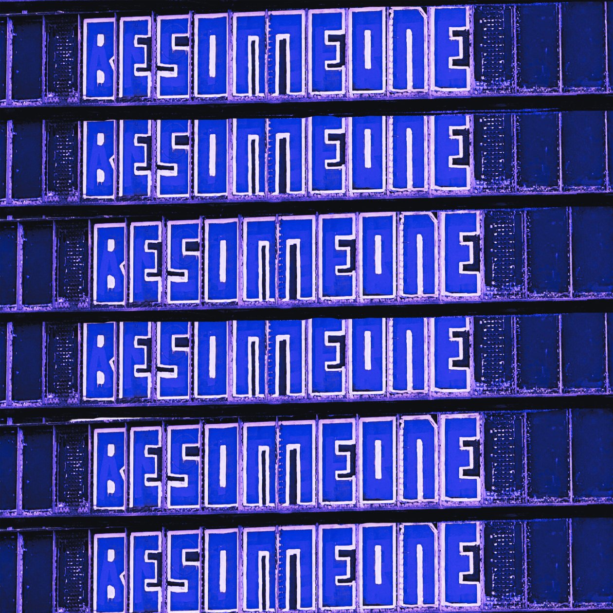 Be Someone, 2023 (Akryl på duk) av George Rosaly