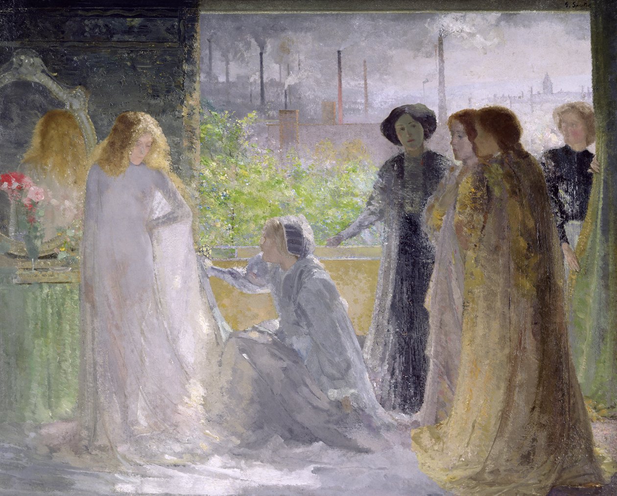 The Leeds Picture (olja på duk) av George Sauter