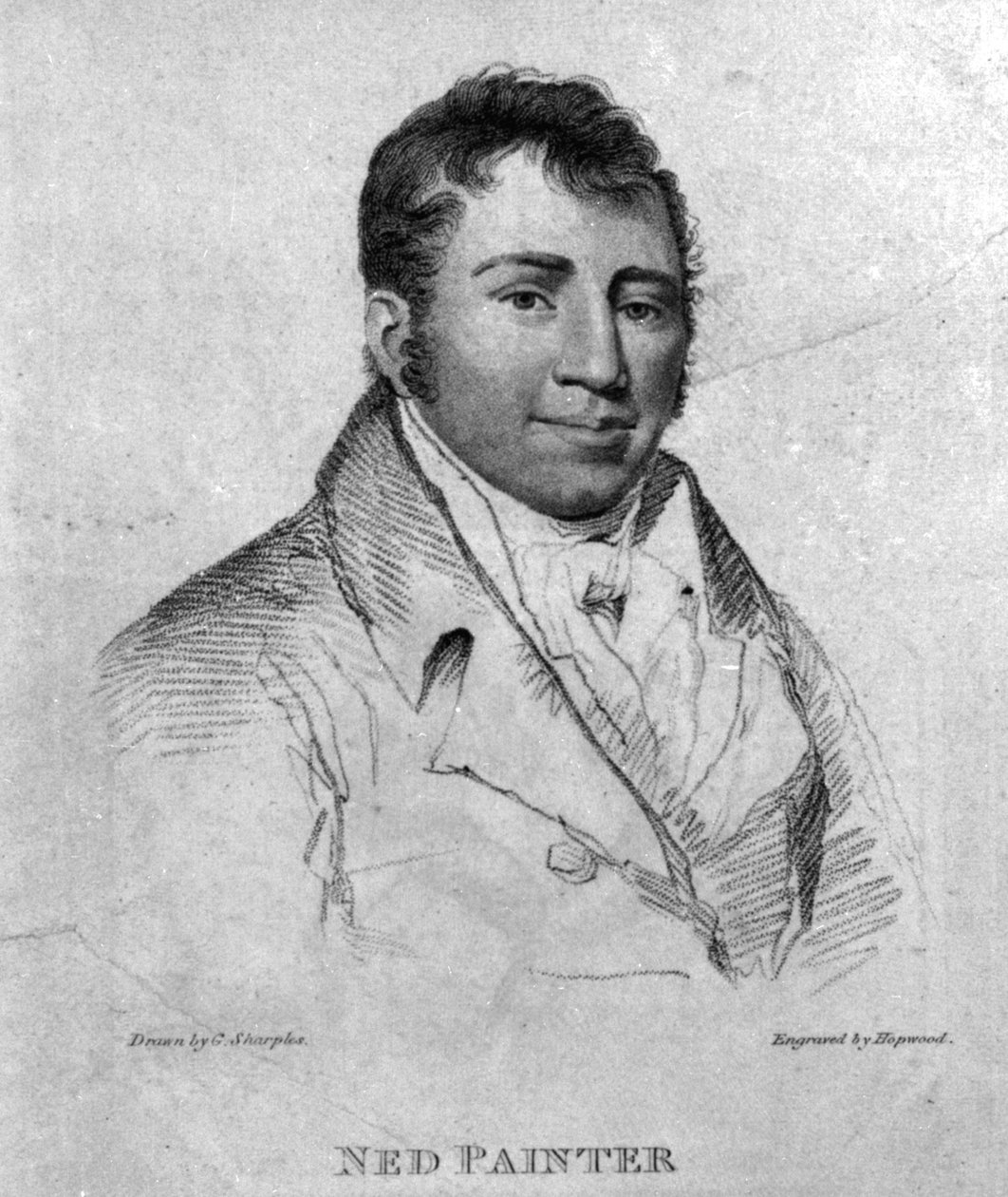 Ned Painter, graveret af Hopwood swed av George Sharples