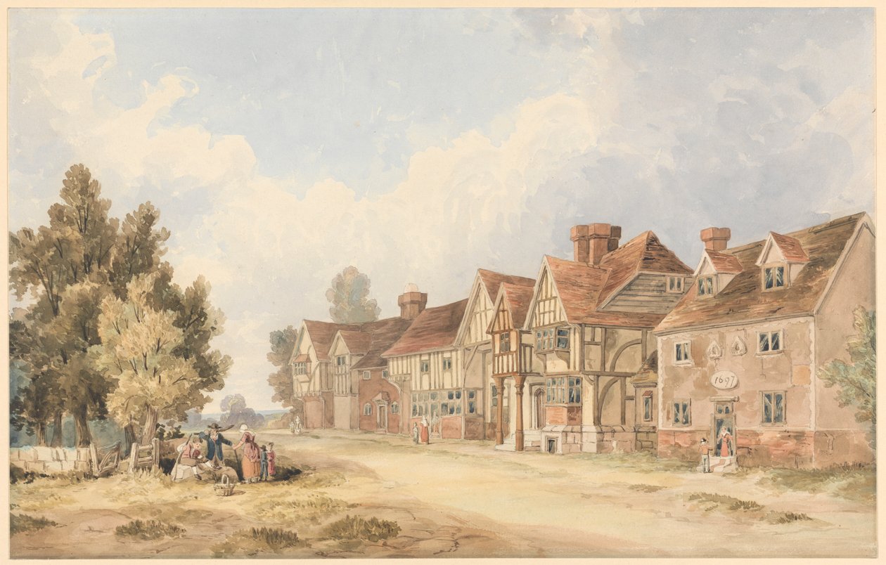 Byn Chiddingstone, Kent av George Shepheard