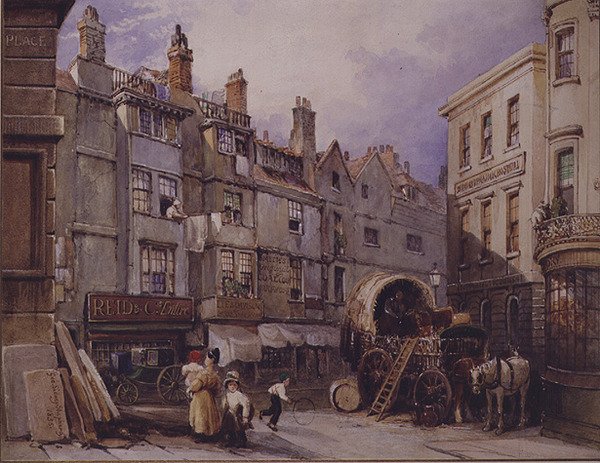 London Street Scene av George Sidney Shepherd