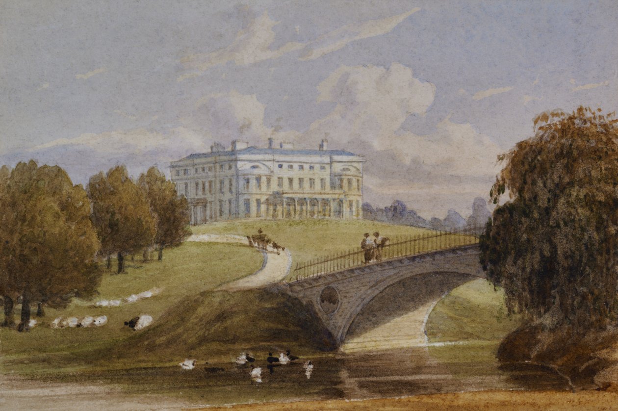Utsikt över Mote House (No1) av George Sidney Shepherd