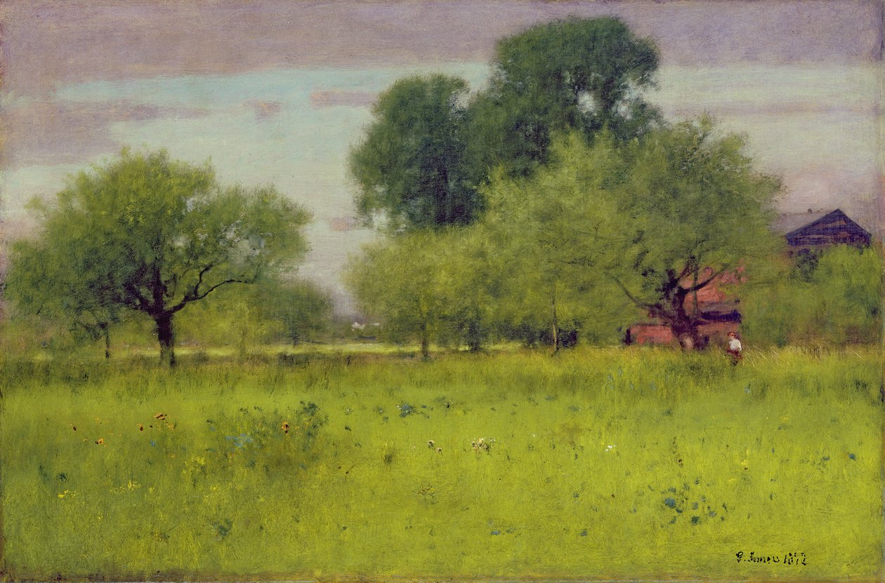 Äppelträdgård, 1892 av George Snr. Inness