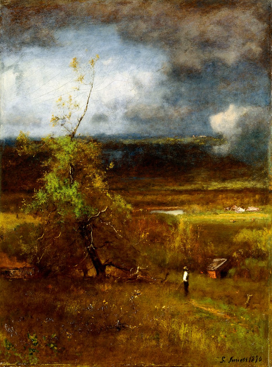 Att samla moln, 1890 av George Snr. Inness