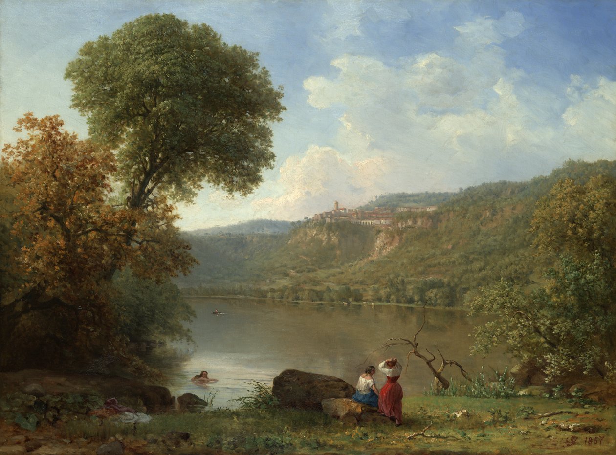 Lake Nemi, 1857 av George Snr. Inness