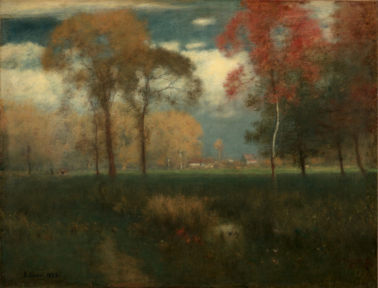 Solig höstdag, 1892 av George Snr. Inness