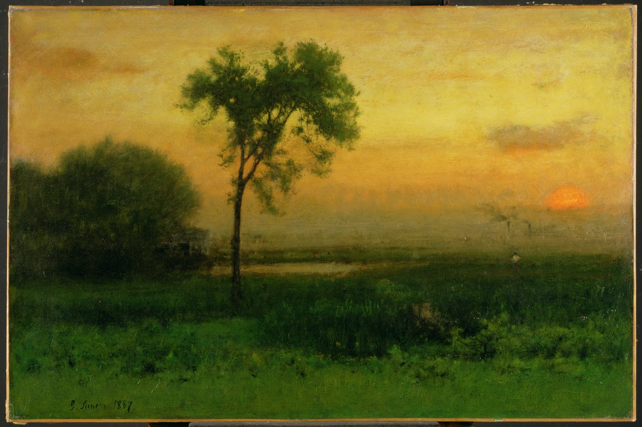 Soluppgång, 1887 av George Snr. Inness