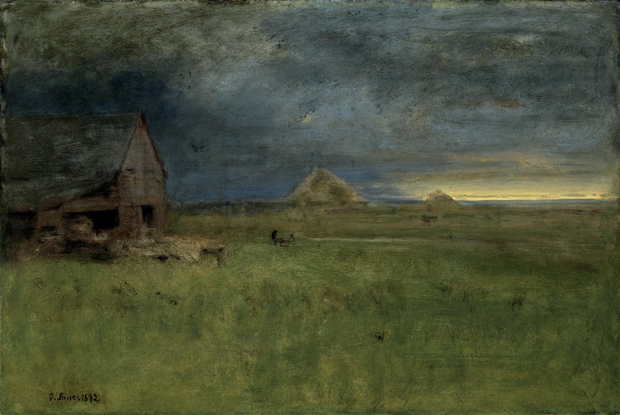 The Lonely Farm, Nantucket, 1892 av George Snr. Inness