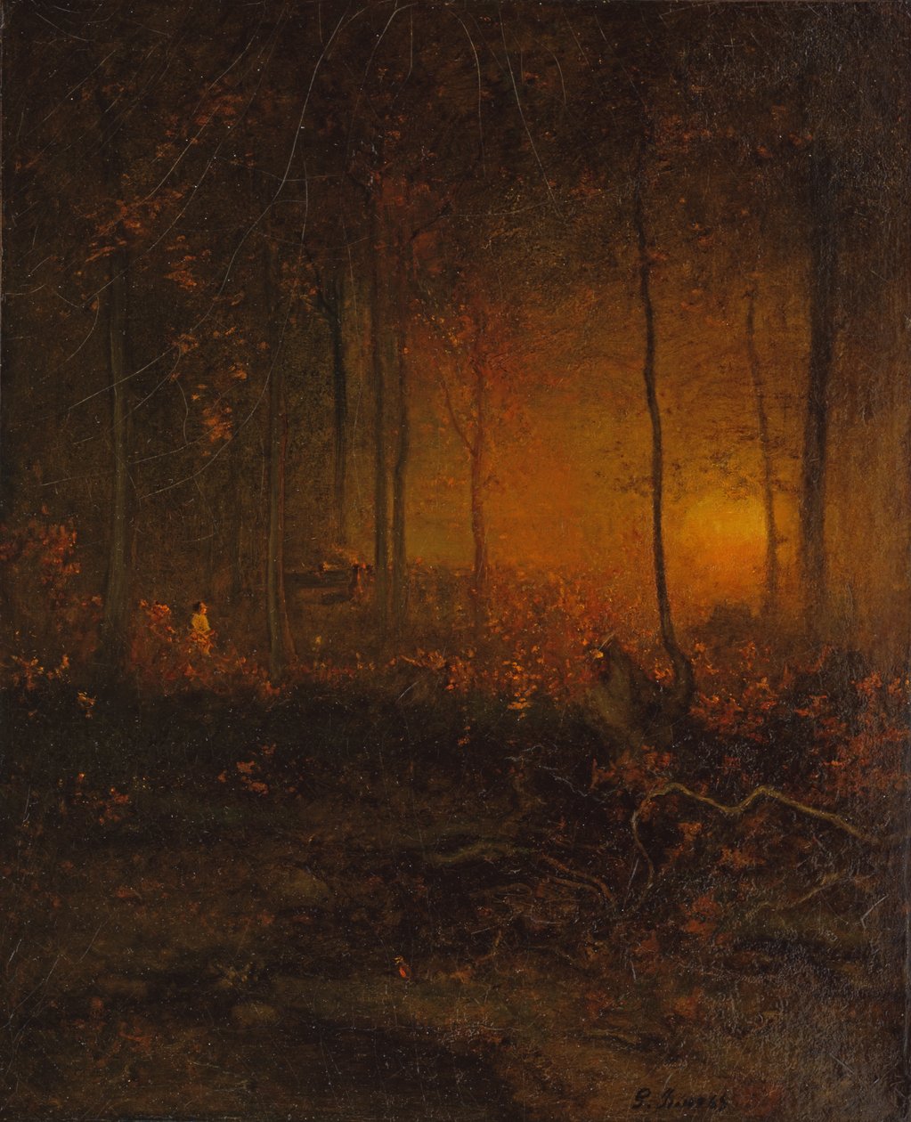 Tittar på solens glöd, 1887 av George Snr. Inness