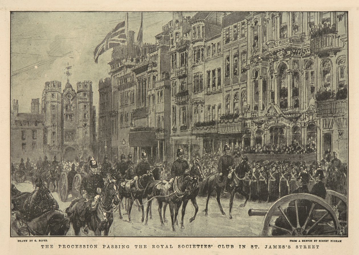 Drottning Victorias begravning av George Soper