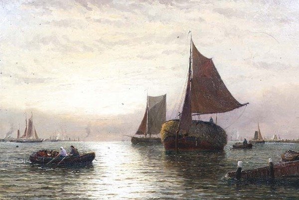 Kvällsfrakt av George Stanfield Walters