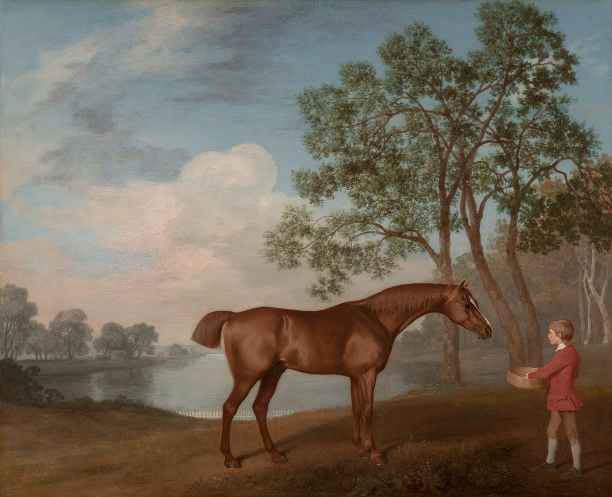 Pumpa med en stallkille, 1774. av George Stubbs