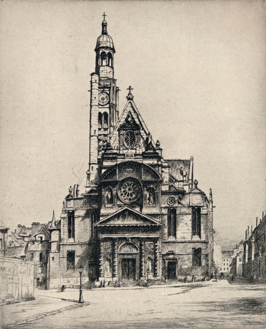 "S:t Etienne-du-Mont-kyrkan", 1915 av George T Plowman