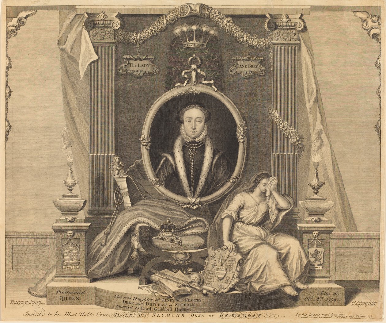 Lady Jane Gray av George Vertue