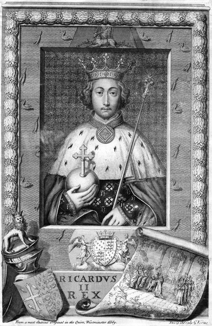 Richard II, kung av England. av George Vertue