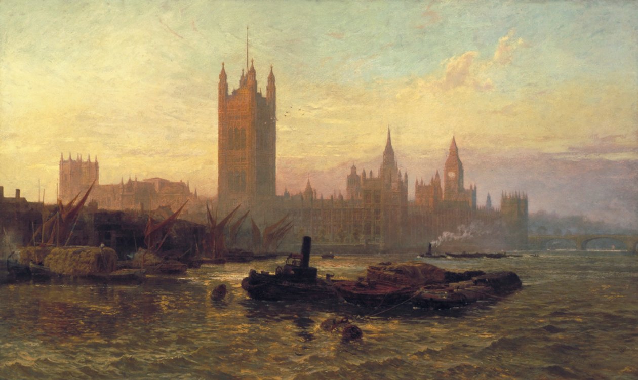 "The Palace of Westminster", 1892 av George Vicat Cole