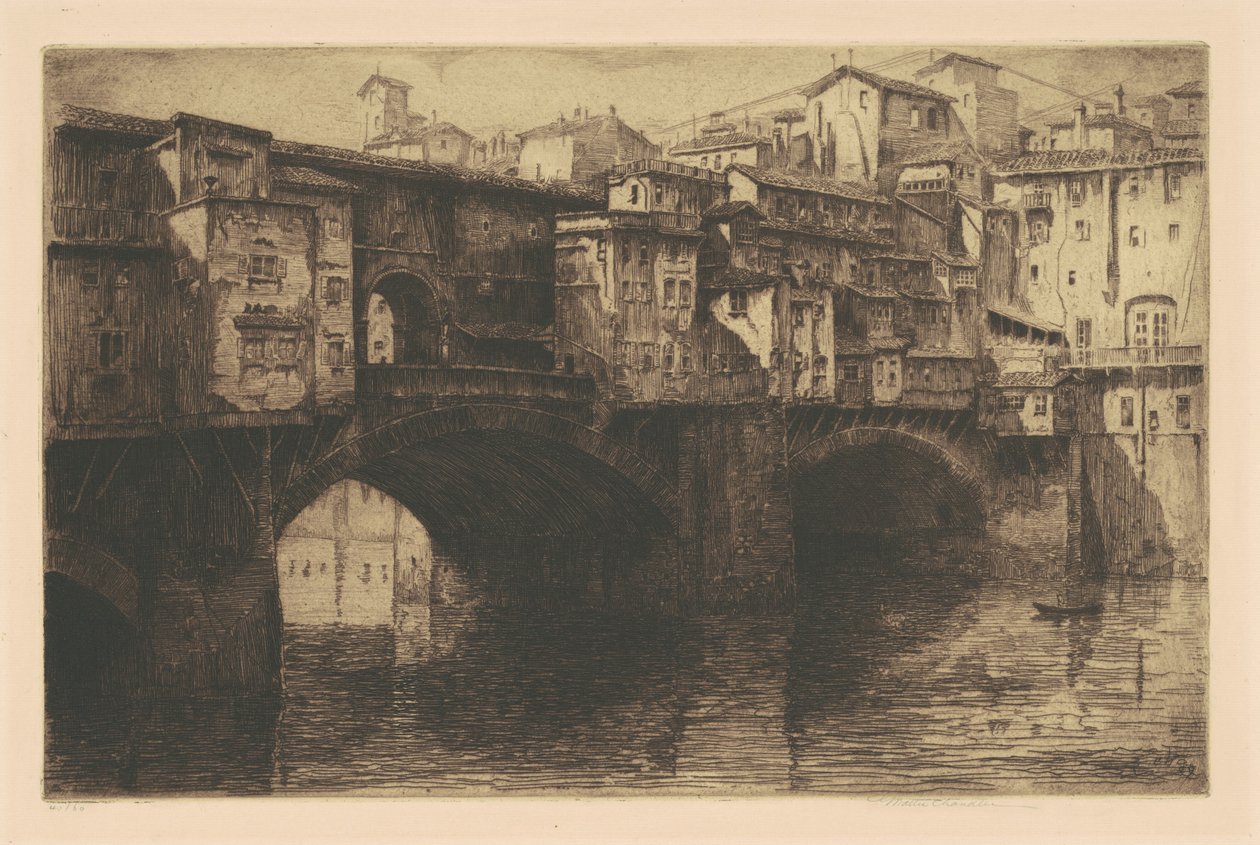 Ponte Vecchio, Florens av George Walter Chandler