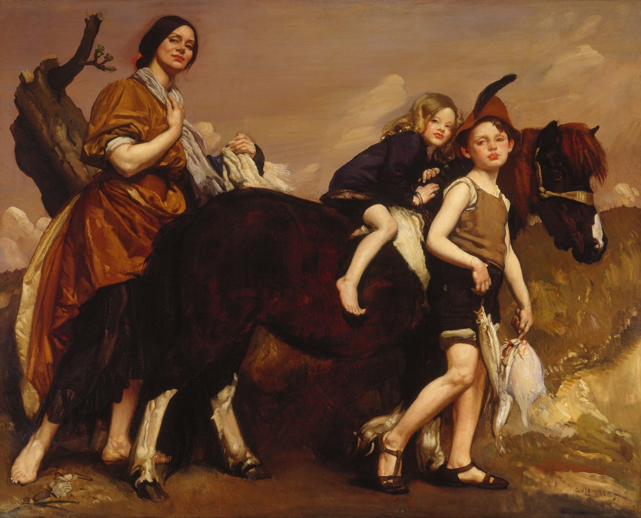 Semester i Essex av George Washington Lambert