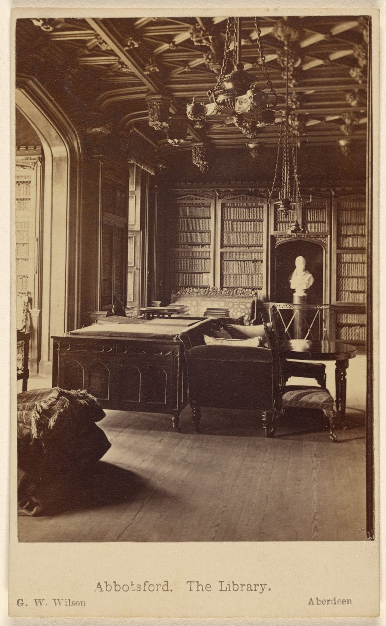 Abbotsford. Biblioteket. av George Washington Wilson