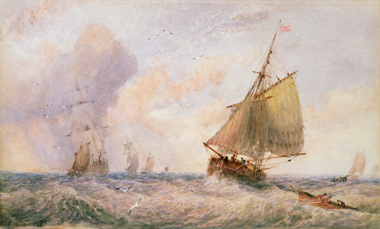 Leverans från Whitby, 1879 av George Weatherill