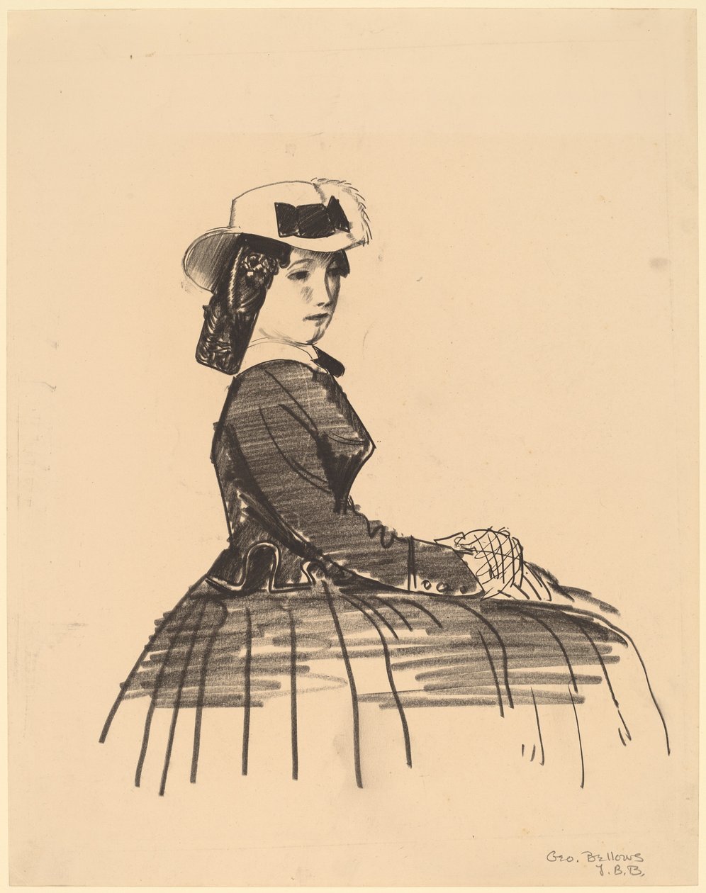 En irländsk flicka, 1922. av George Wesley Bellows