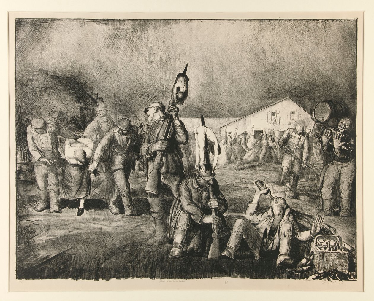 Bacchanal (första stenen) av George Wesley Bellows