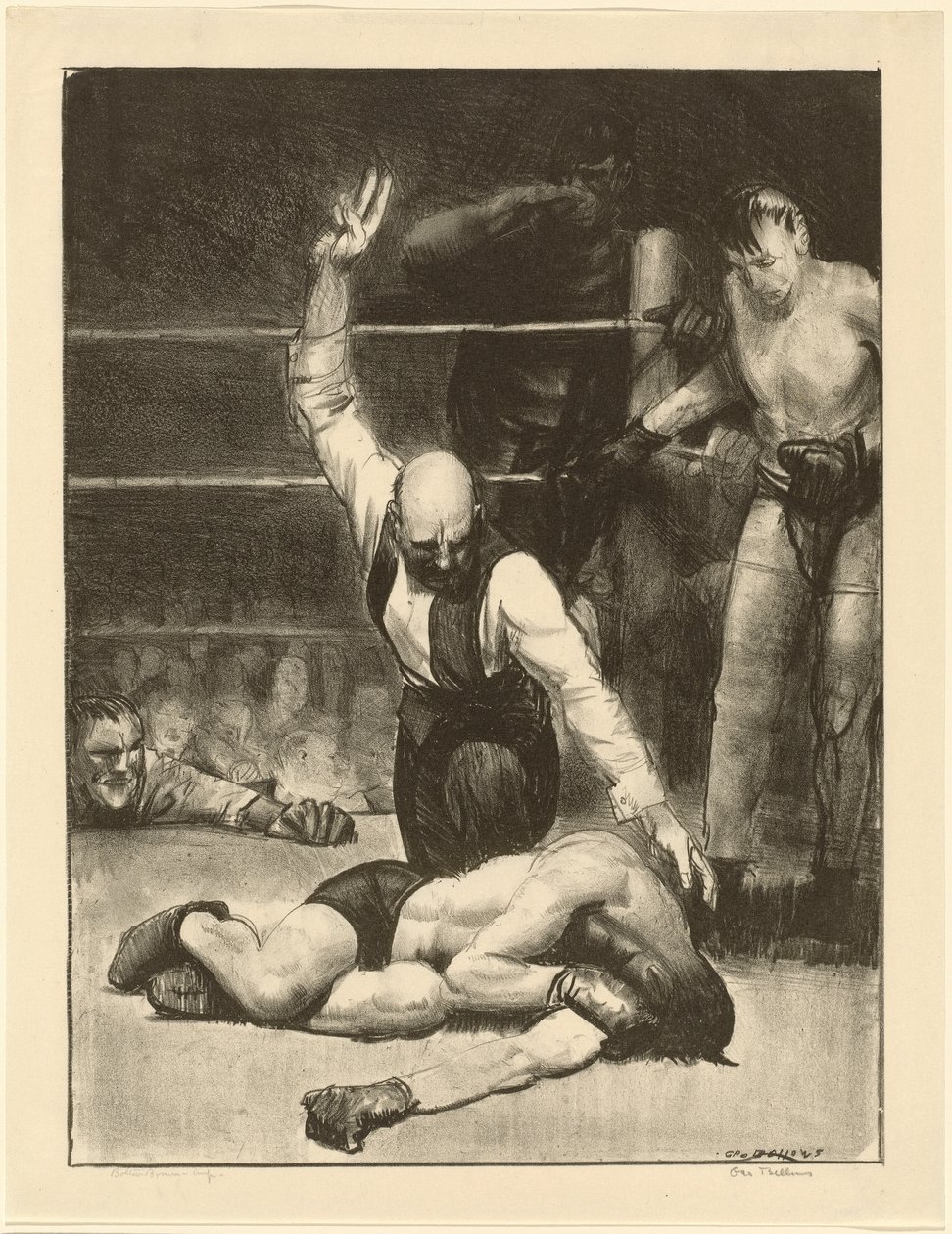 Uträknat, andra stenen, 1921. av George Wesley Bellows