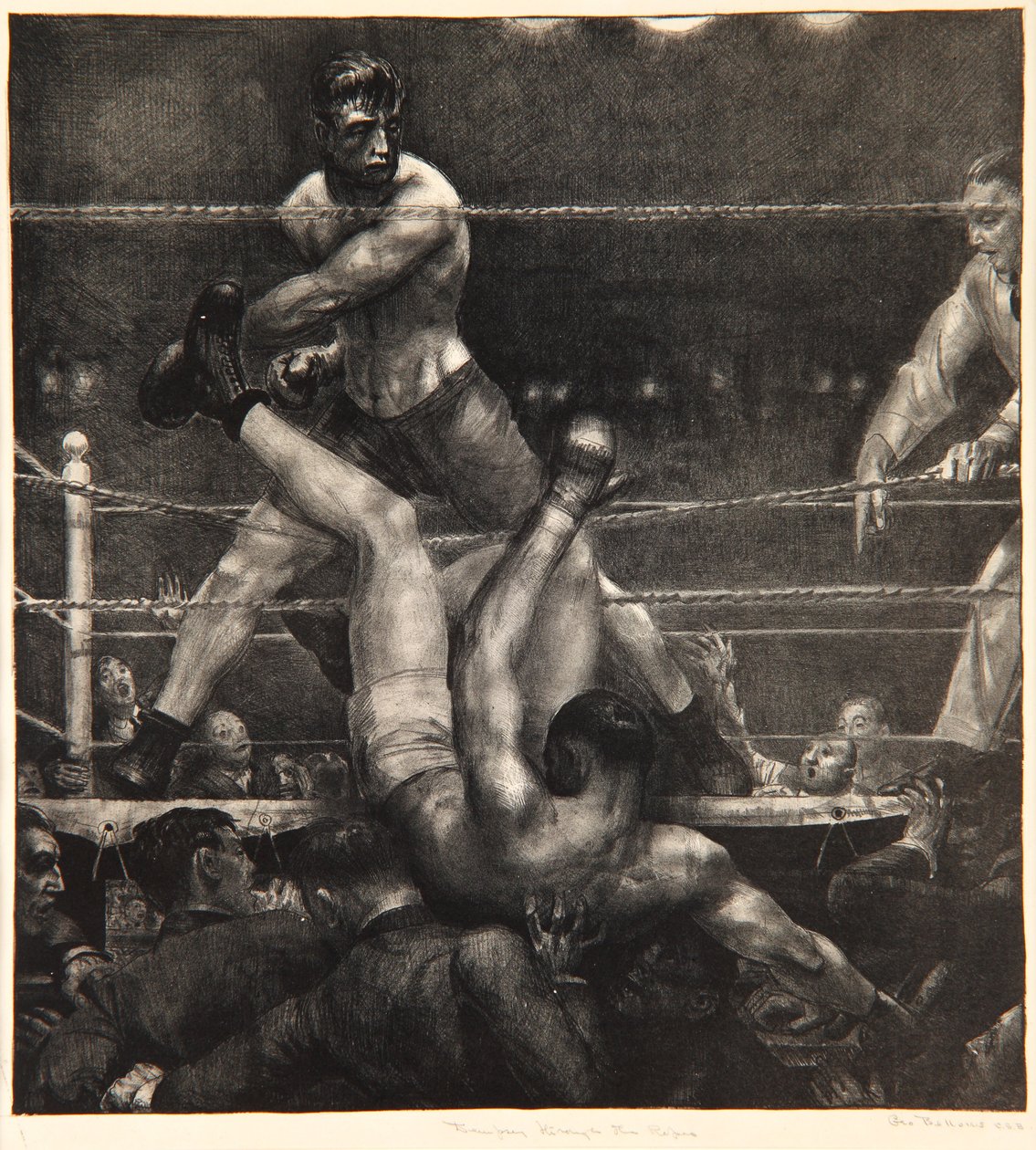Dempsey Through the Ropes, 1923-24 av George Wesley Bellows