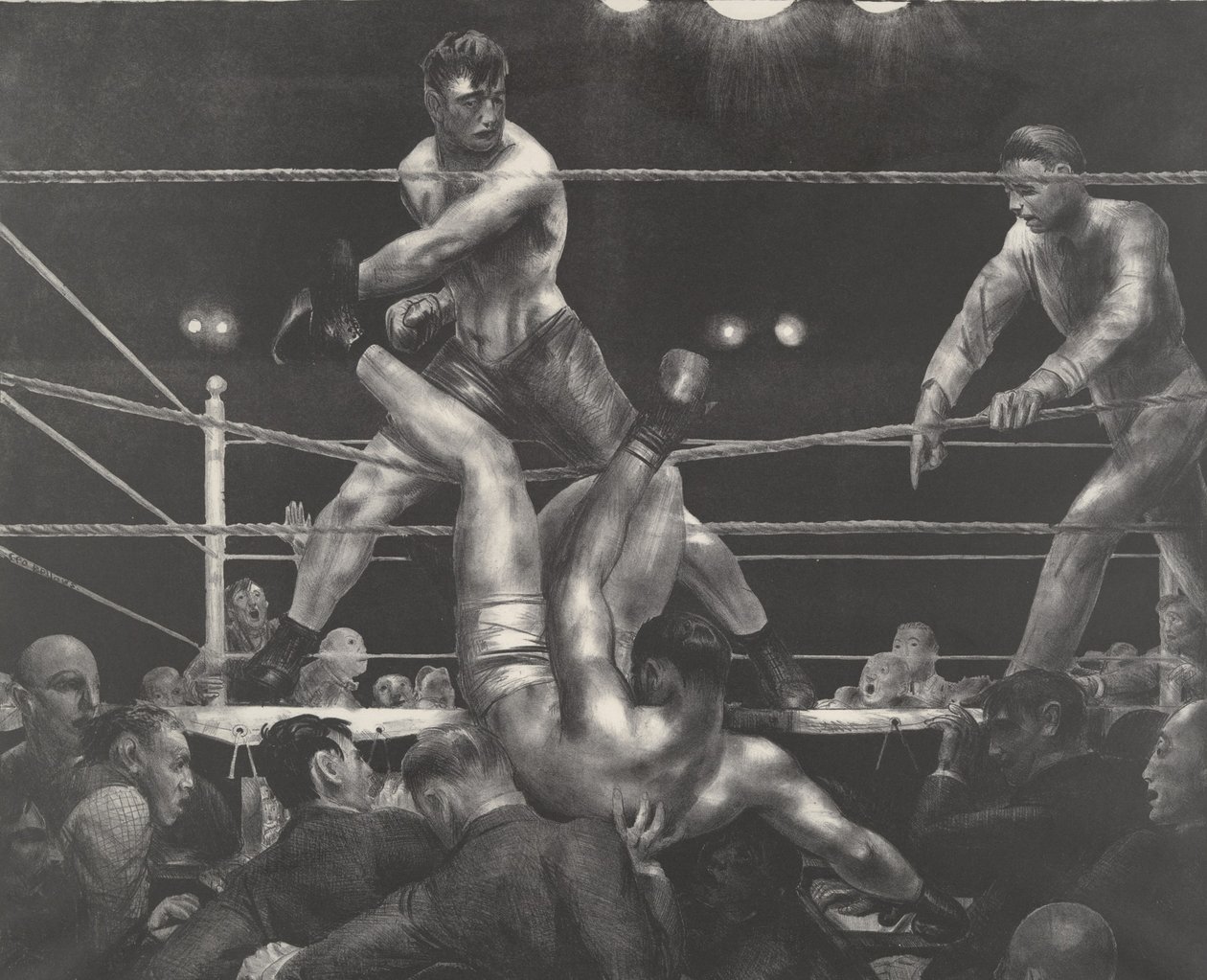 Dempsey och Firpo av George Wesley Bellows