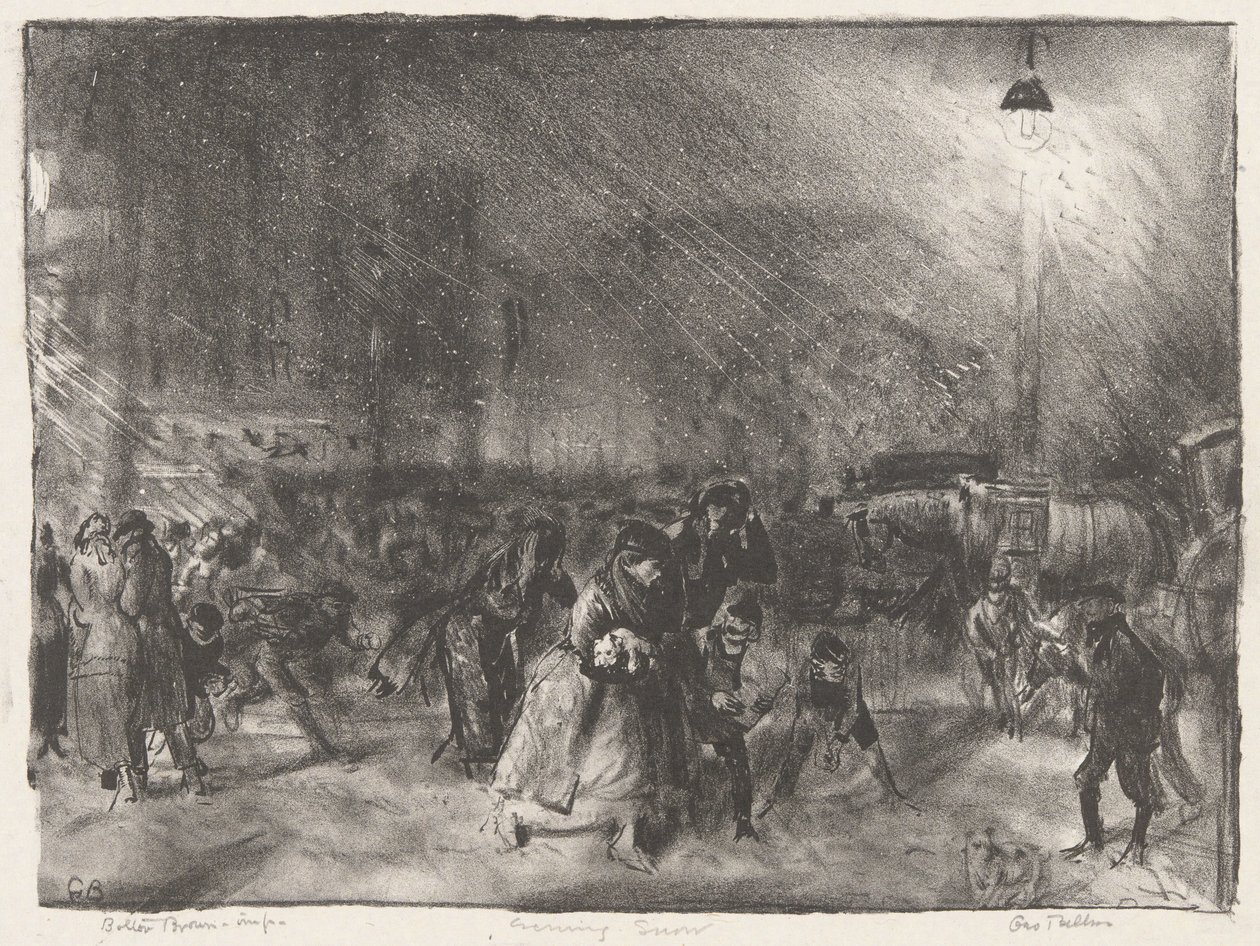 Kvällssnö av George Wesley Bellows