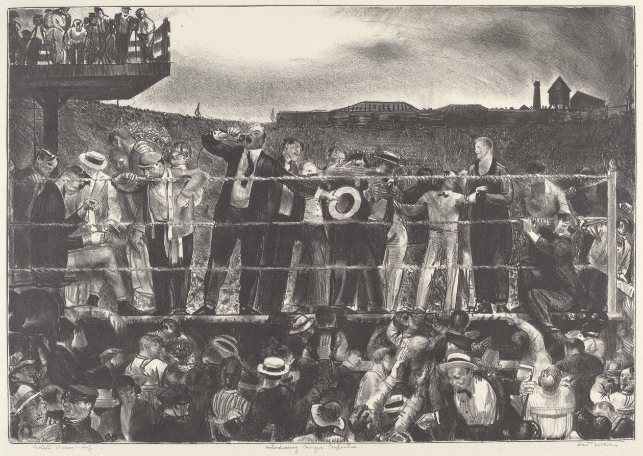 Presentation av Georges Carpentier, 1921. av George Wesley Bellows