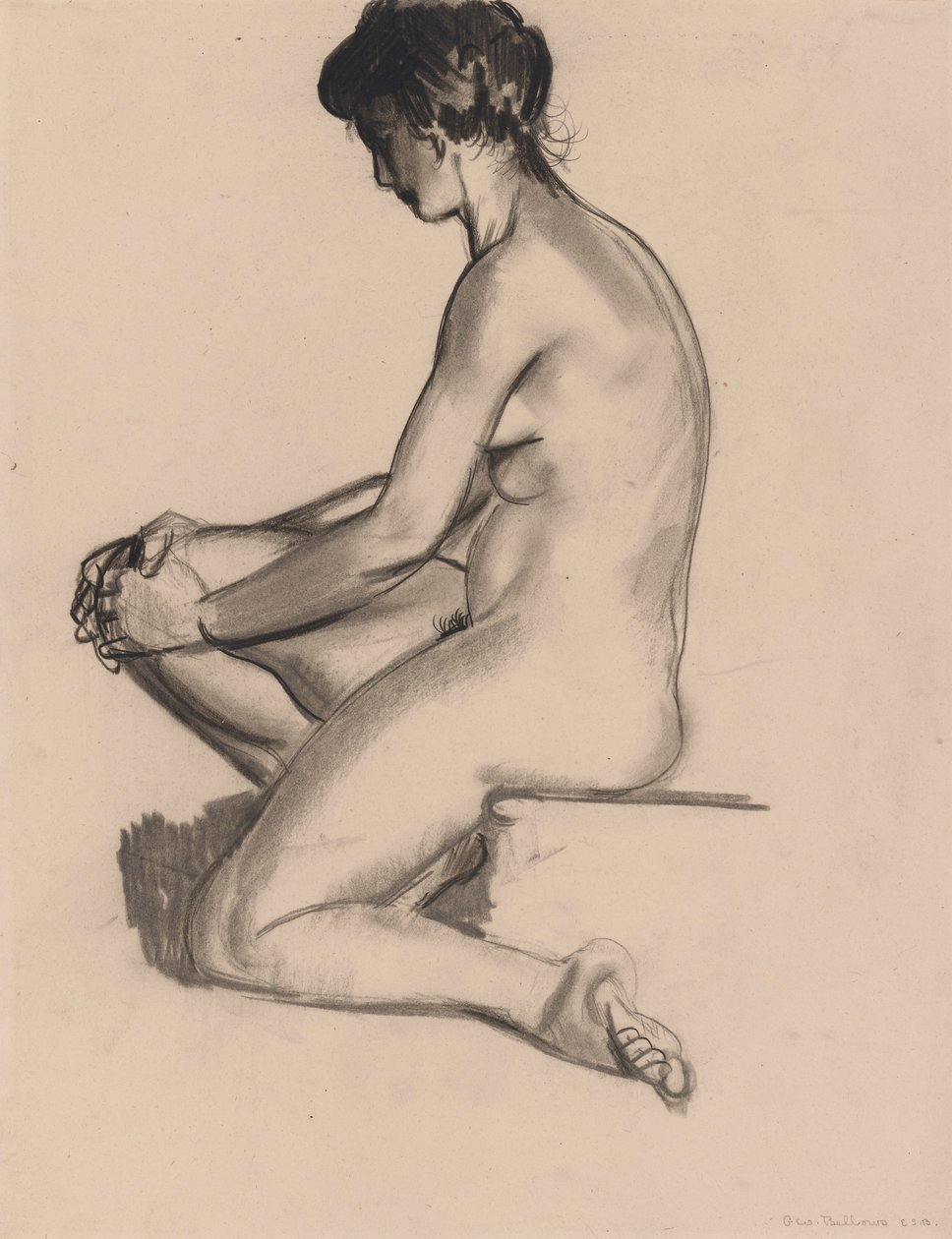Naken kvinna av George Wesley Bellows