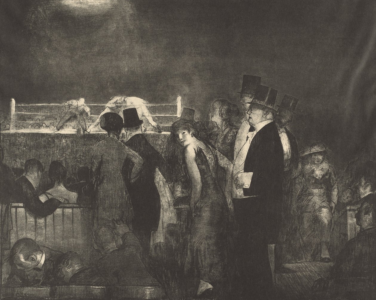 Preliminärer, 1916. av George Wesley Bellows