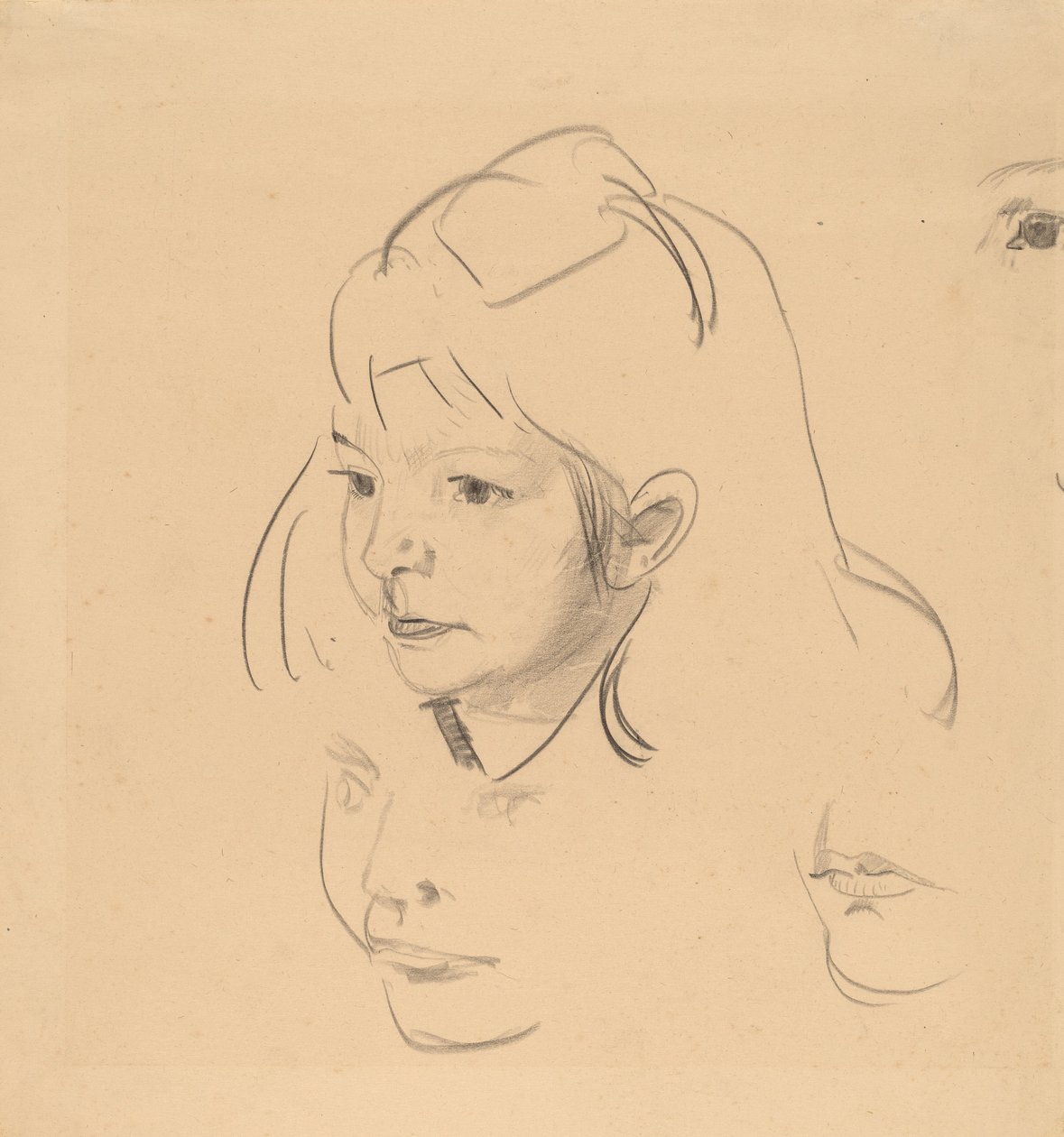 Studier av Jean, ca. 1920. av George Wesley Bellows