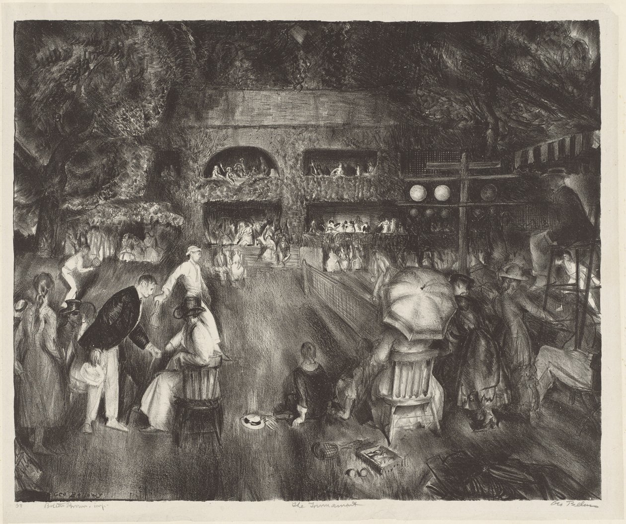 Turneringen, 1920. av George Wesley Bellows