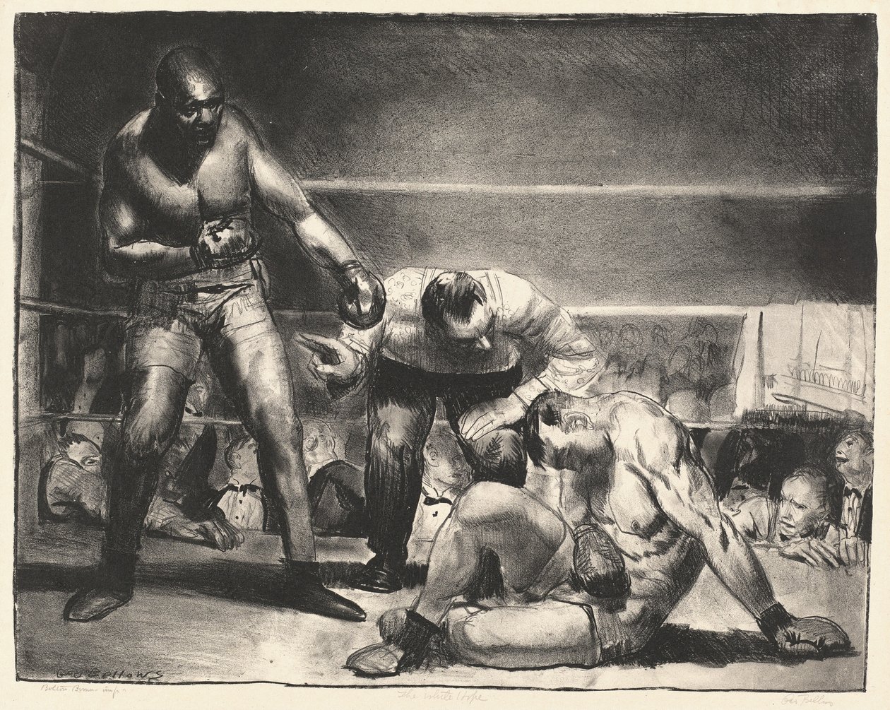Det vita hoppet, 1921. av George Wesley Bellows
