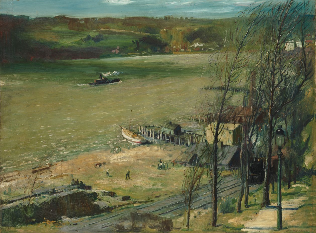 Up the Hudson, 1908 av George Wesley Bellows