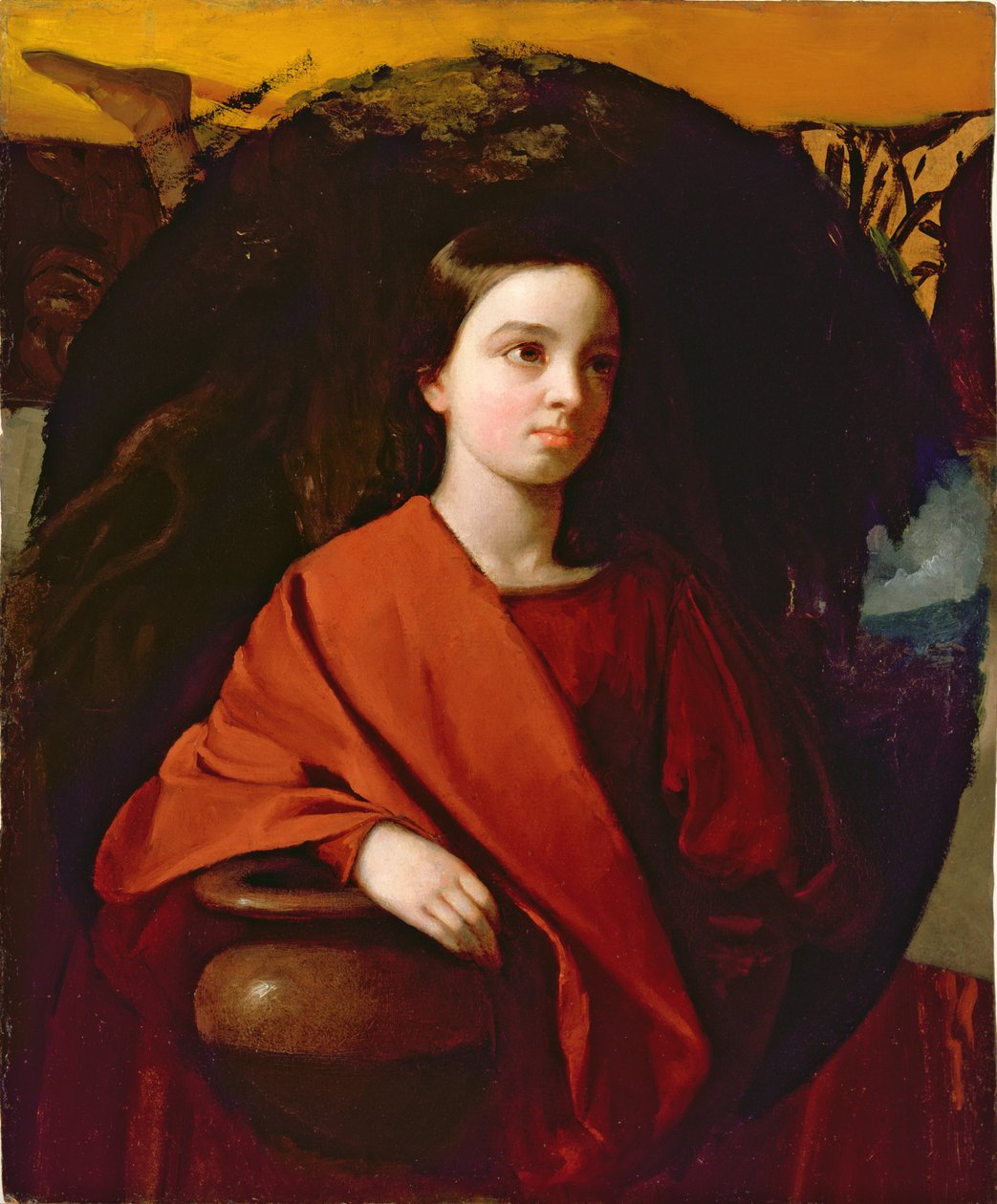 Rebecca (olja på kartong) av George Whiting Flagg