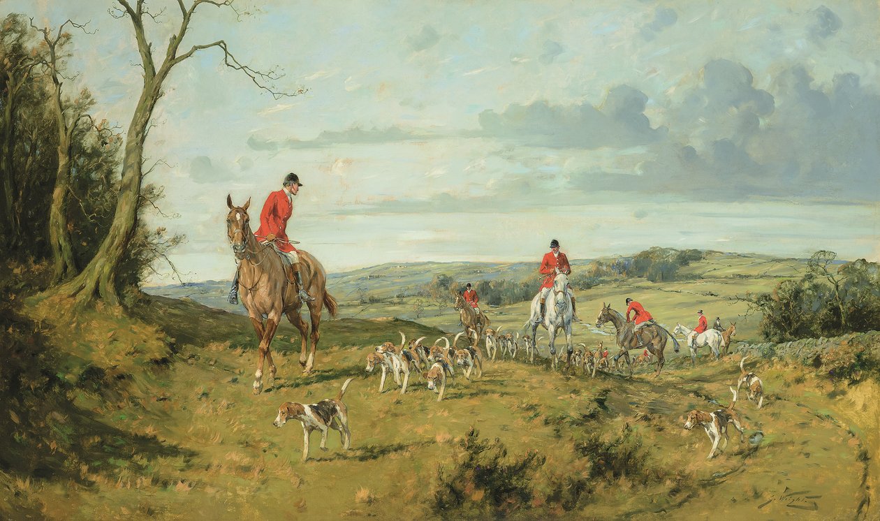 Moving off (olja på duk) av George Wright