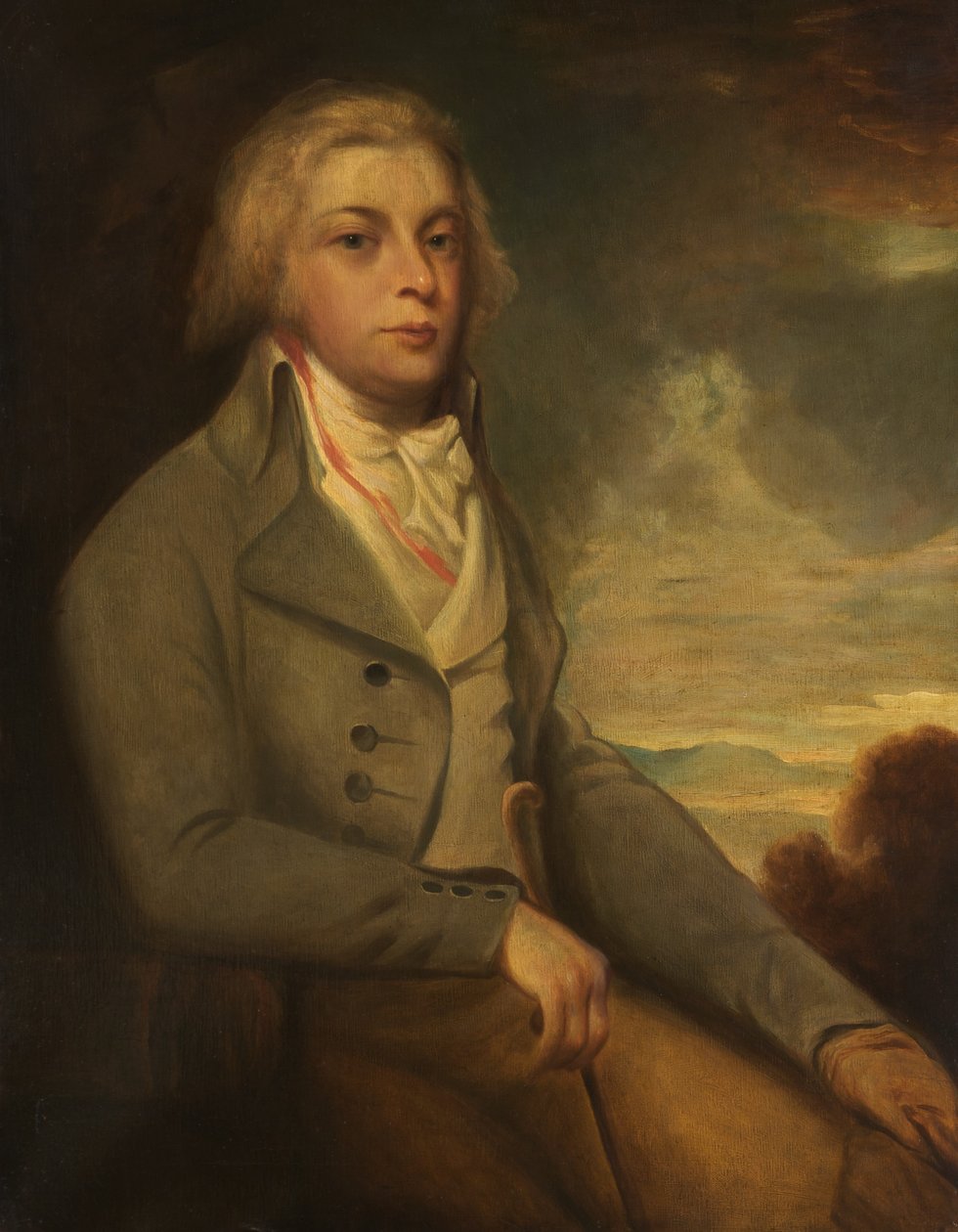 Porträtt av en gentleman av George after Romney