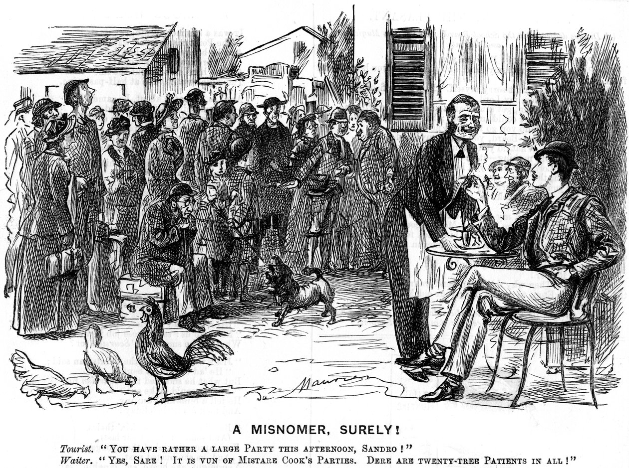 En felaktig benämning, säkert!, 1880. av George du Maurier