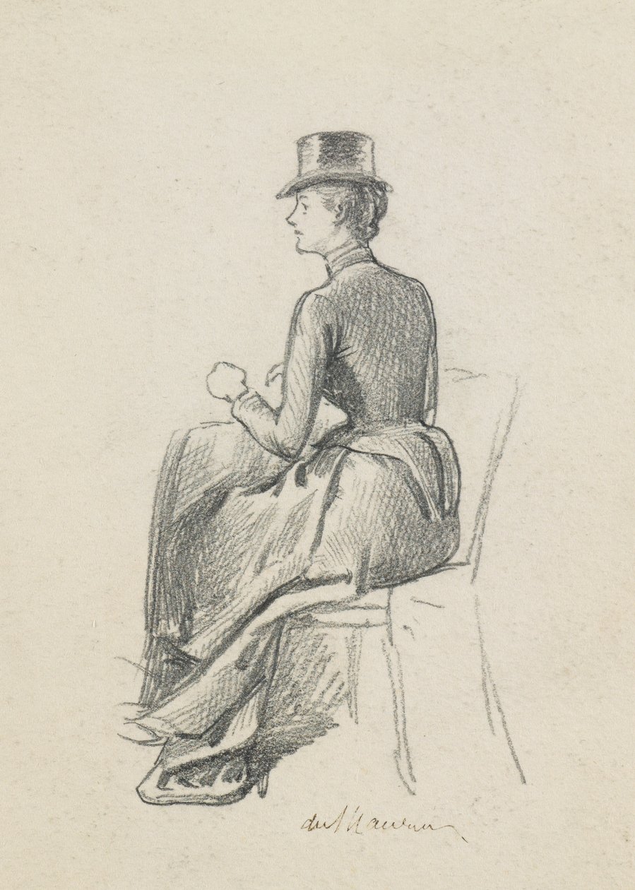 Flicka i ridvana av George du Maurier