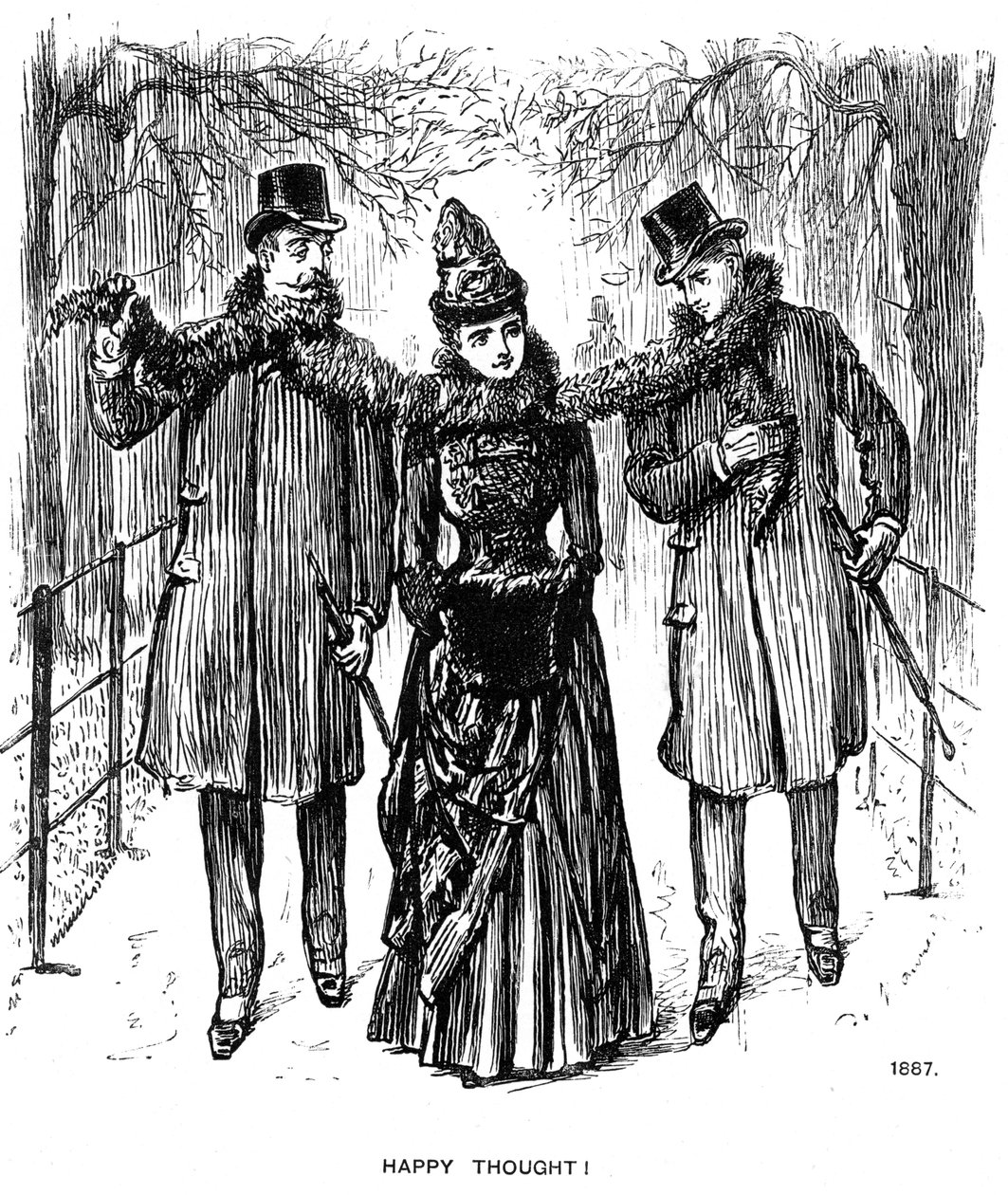 Lycklig tanke!, 1887 1891. av George du Maurier