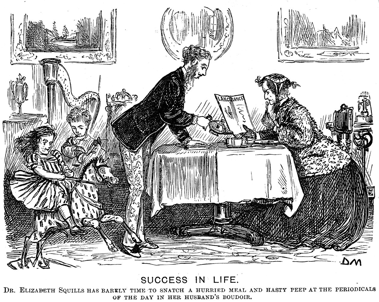 Framgång i livet, 1867 av George du Maurier