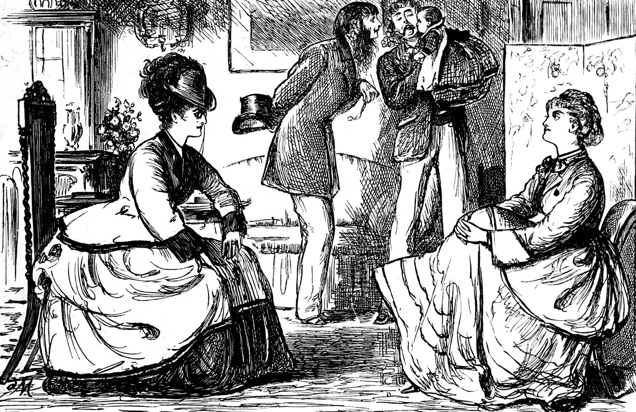 Engelska överklasspar av George du Maurier