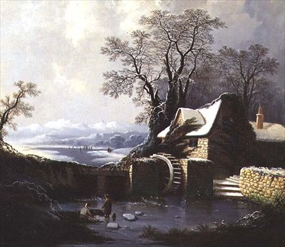Vinterlandskap av George of Chichester Smith