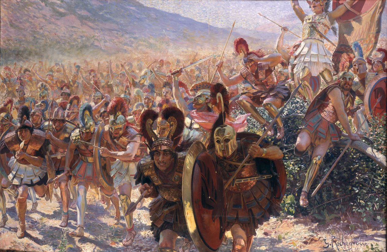 Forntida krigare av Georges Marie Rochegrosse
